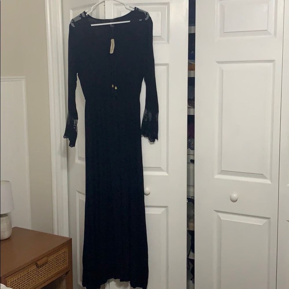 Black Boho Dress